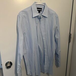 Large Slim Fit Blue Dress Shirt - Men’s